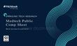 PitchBook-2026年二季度医疗技术公开报告：市场反弹使该行业落后 EMERGING TECH RESEARCH Medtech Public Comp Sheet