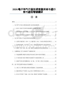 2026电子特气行业技术壁垒突破与进口替代进程专项调研