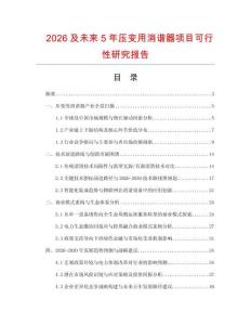 2026及未来5年压变用消谐器项目可行性研究报告.docx