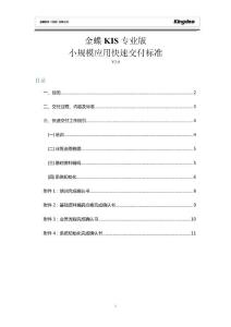 （精選）KIS專業版快速交付標準V2066327438