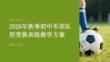 2026 年秋季开学初中军训队形变换训练课件