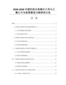 2026-2030中国衍射分束器行业市场发展趋势与前景展望战略研究报告