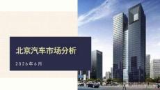 2026年6月份北京汽车市场分析