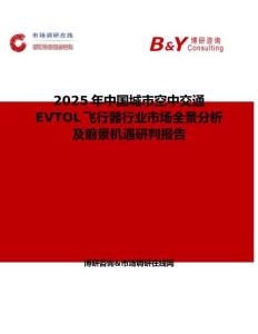 2025年中国城市空中交通EVTOL飞行器行业市场全景分析及前景机遇研判报告