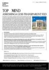 高盛-当务之急：评估透明度下降的美联储-TOP of MIND ASSESSING A LESS TRANSPARENT FED-20260819