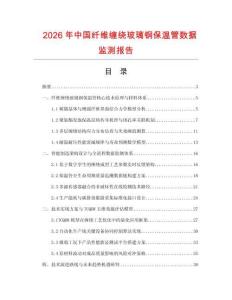2026年中国纤维缠绕玻璃钢保温管数据监测报告.docx