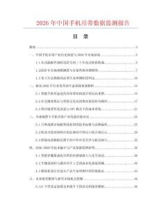 2026年中国手机吊带数据监测报告.docx