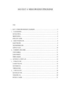 2025医疗AI辅助诊断系统付费机制探索.docx