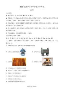 2026年山东省济宁市中考化学试卷试题真题（含答案详解）