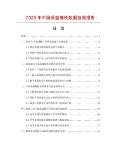 2026年中国保温锚栓数据监测报告.docx
