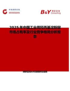 2025年中国工业用羟丙基淀粉醚市场占有率及行业竞争格局分析报告