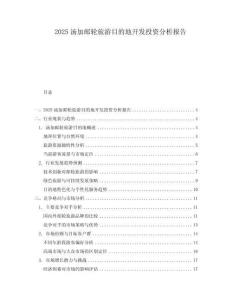 2025汤加邮轮旅游目的地开发投资分析报告.docx
