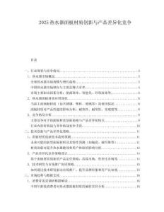 2025热水器面板材质创新与产品差异化竞争.docx