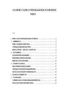 2025欧盟CLP法规与中国危险品标签技术对接差距研究报告.docx