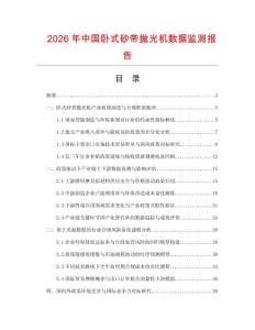 2026年中国卧式砂带抛光机数据监测报告.docx