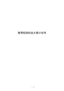 智慧校园创业大赛计划书