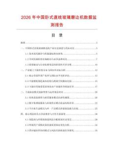 2026年中国卧式直线玻璃磨边机数据监测报告.docx