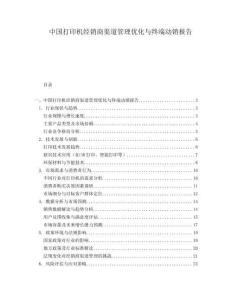 中国打印机经销商渠道管理优化与终端动销报告.docx