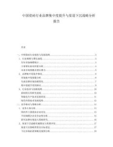 中国瓷砖行业品牌集中度提升与渠道下沉战略分析报告.docx