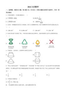 2024年黑龙江省大庆市中考数学试题（含答案）