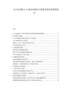 元宇宙虚拟人IP商业化路径与消费者接受度调研报告.docx