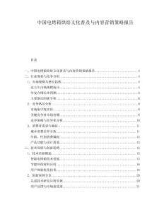 中国电烤箱烘焙文化普及与内容营销策略报告.docx
