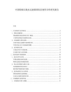 中国船舶压载水过滤器国际法规符合性研究报告.docx