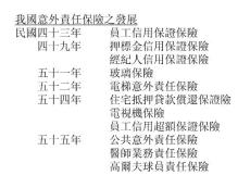 [精品]我國意外責(zé)任保險(xiǎn)之發(fā)展