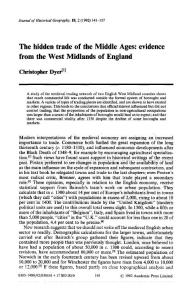 The hidden trade of  the Middle  Ages evidence