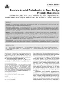 Prostatic Arterial Embolization to Treat Benign Prostatic Hyperplasia