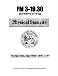 Us Army - Field Manual - 3-19 - Physical Security