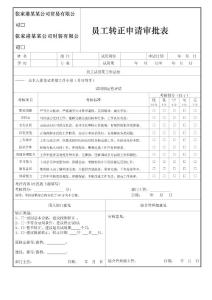 員工轉(zhuǎn)正申請(qǐng)表