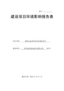 环评报告表