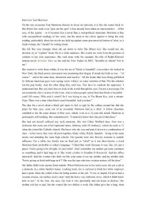 .Interview Toni Morrison