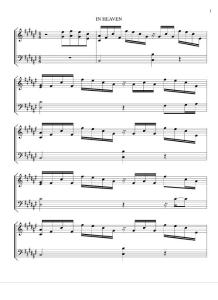 JYJ - In Heaven (Original Key F#)