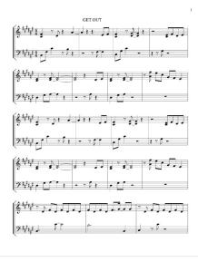 JYJ - Get Out (Original Key F#)