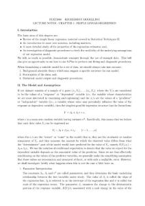 Regression Modelling 回歸模型