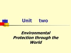 unit 2 of book 2 Environmental Protection through the World