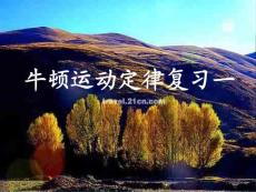 牛頓運動定律復習一【共享精品-ppt】