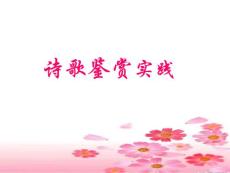 詩歌鑒賞實踐【共享精品-ppt】