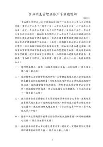 食品衛(wèi)生管法修正草案總明