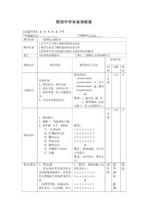 中学体育教案　