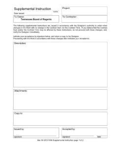 F 656 Supplemental Instruction - Office of Facilities Development ...