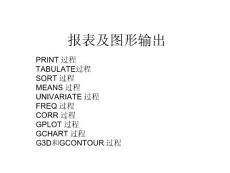 報表及圖形輸出