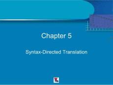 Chapter 5 Syntax Directed Translation