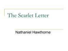 美國文學紅字精講PPT