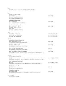 最新作品 空白個人簡歷模板(隨意)
