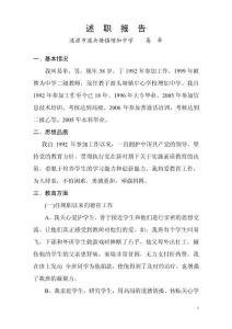 述職報(bào)告 (3)