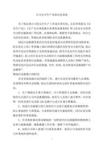 公司安全生產事故應急預案 (1)