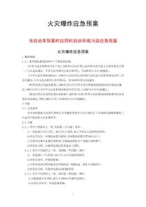 公司火災應急預案